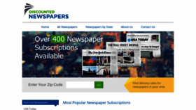 What Discountednewspapers.com website looked like in 2020 (3 years ago)