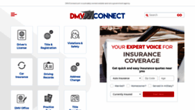 What Dmvconnect.com website looked like in 2020 (3 years ago)