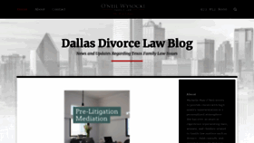 What Dallastxdivorce.com website looked like in 2020 (3 years ago)