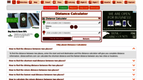 What Distancesfrom.com website looked like in 2020 (3 years ago)
