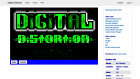 What Digitaldistortionbbs.com website looked like in 2020 (5 years ago)