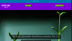What Dymond.digital website looked like in 2020 (3 years ago)