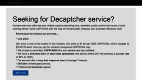 What Decaptcher.org website looked like in 2020 (3 years ago)