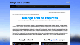 What Dialogocomosespiritos.com website looked like in 2020 (3 years ago)
