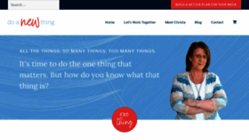 What Doanewthing.com website looked like in 2020 (5 years ago)
