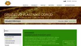 What Druvod.cz website looked like in 2020 (3 years ago)