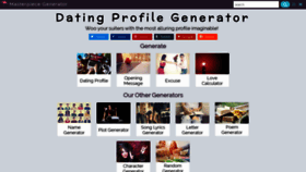 What Dating-profile-generator.org.uk website looked like in 2020 (3 years ago)