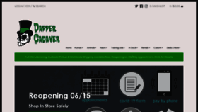 What Dappercadaver.com website looked like in 2020 (3 years ago)