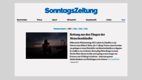 What Dok.sonntagszeitung.ch website looked like in 2020 (3 years ago)