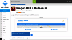 What Dragon-ball-z-budokai-x.uptodown.com website looked like in 2020 (3 years ago)