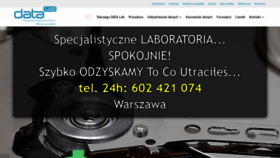 What Datalab.pl website looked like in 2020 (3 years ago)