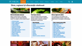 What Dieta.romedic.ro website looked like in 2020 (3 years ago)
