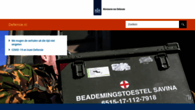 What Defensie.nl website looked like in 2020 (3 years ago)