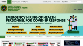 What Doh.gov.ph website looked like in 2020 (3 years ago)