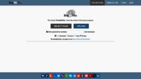 What Dropmefiles.net website looked like in 2020 (6 years ago)