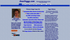 What Dearpeggy.com website looked like in 2020 (3 years ago)