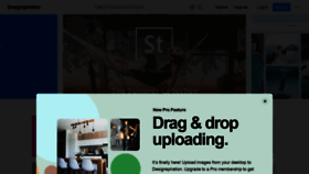 What Designspiration.com website looked like in 2020 (3 years ago)