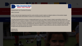 What Dallasinternationalschool.org website looked like in 2020 (3 years ago)