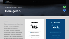 What Dereigers.nl website looked like in 2020 (3 years ago)