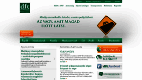 What Dft.hu website looked like in 2020 (3 years ago)