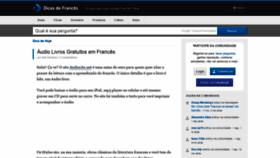 What Dicasdefrances.com.br website looked like in 2020 (3 years ago)