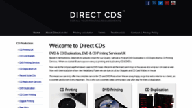 What Directcds.co.uk website looked like in 2020 (3 years ago)
