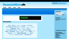 What Domainoffers.de website looked like in 2020 (3 years ago)