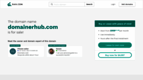 What Domainerhub.com website looked like in 2020 (3 years ago)