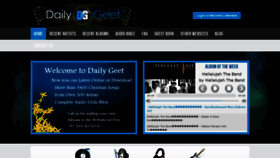 What Dailygeet.com website looked like in 2020 (3 years ago)