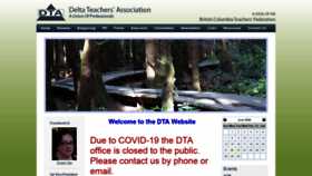 What Deltateachers.org website looked like in 2020 (3 years ago)