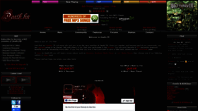 What Death.fm website looked like in 2020 (3 years ago)