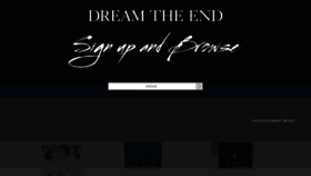 What Dreamtheend.com website looked like in 2020 (3 years ago)
