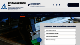 What Directapparelsource.com website looked like in 2020 (5 years ago)