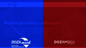 What Dozamech.pl website looked like in 2020 (3 years ago)