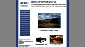 What Dero.co.uk website looked like in 2020 (3 years ago)