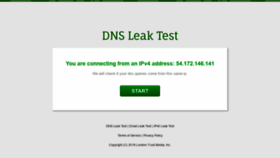 What Dnsleak.com website looked like in 2020 (3 years ago)
