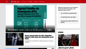 What Delsurdiario.com website looked like in 2020 (3 years ago)