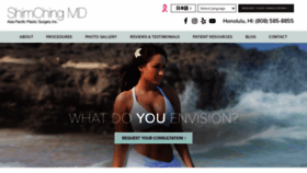 What Drshimching.com website looked like in 2020 (3 years ago)