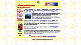 What Dailycelebrations.com website looked like in 2020 (3 years ago)