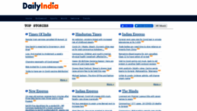 What Dailyindia.com website looked like in 2020 (3 years ago)