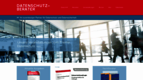 What Datenschutz-berater.de website looked like in 2020 (3 years ago)