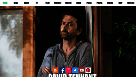What David-tennant.com website looked like in 2020 (3 years ago)