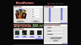 What Daveposters.com website looked like in 2020 (3 years ago)