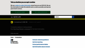 What Dcsf.gov.uk website looked like in 2020 (3 years ago)