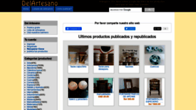 What Delartesano.com.ar website looked like in 2020 (3 years ago)