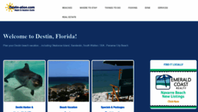 What Destin-ation.com website looked like in 2020 (3 years ago)