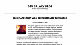 What Devgalaxy.com website looked like in 2020 (3 years ago)