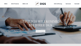 What Dgs-online.de website looked like in 2020 (3 years ago)