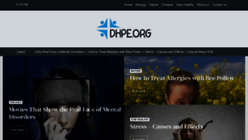 What Dhpe.org website looked like in 2020 (3 years ago)
