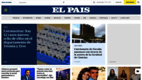 What Diarioelpais.com website looked like in 2020 (3 years ago)